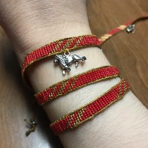 Handcrafted Gryffindor Inspired Wrap Bracelet 🦁